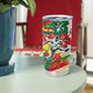 Personalized Ghana Football Tumbler Cup Soccer Player Kick - Floral Hibiscus