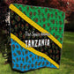 Tanzania Spice Island Quilt with Clove Leaf Pattern and National Flag Colors