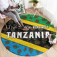 Tanzania Spice Island Round Carpet with Clove Leaf Pattern and National Flag Colors