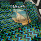 Tanzania Coastal Life Back Car Seat Cover - Swahili Dhow Boat and Tribal Pattern