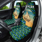 Tanzania Coastal Life Car Seat Cover - Swahili Dhow Boat and Tribal Pattern