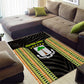 Equatorial Guinea Heritage Area Rug - National Emblem and Tribal Zebra Print