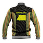 Equatorial Guinea Heritage Baseball Jacket - National Emblem and Tribal Zebra Print