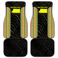 Equatorial Guinea Heritage Car Mats - National Emblem and Tribal Zebra Print