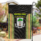 Equatorial Guinea Heritage Garden Flag - National Emblem and Tribal Zebra Print