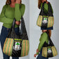 Equatorial Guinea Heritage Grocery Bag - National Emblem and Tribal Zebra Print