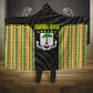 Equatorial Guinea Heritage Hooded Blanket - National Emblem and Tribal Zebra Print