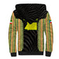 Equatorial Guinea Heritage Sherpa Hoodie - National Emblem and Tribal Zebra Print