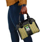 Equatorial Guinea Heritage Shoulder Handbag - National Emblem and Tribal Zebra Print