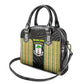 Equatorial Guinea Heritage Shoulder Handbag - National Emblem and Tribal Zebra Print