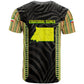 Equatorial Guinea Heritage T shirt - National Emblem and Tribal Zebra Print