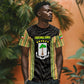 Equatorial Guinea Heritage T shirt - National Emblem and Tribal Zebra Print