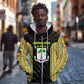 Equatorial Guinea Heritage Zip Hoodie - National Emblem and Tribal Zebra Print