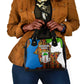 Equatorial Guinea Kente Shoulder Handbag - Tribal Mask and National Coat of Arms