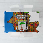 Equatorial Guinea Kente Tablecloth - Tribal Mask and National Coat of Arms