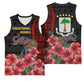 Equatorial Guinea Elephant Basketball Jersey - Hibiscus Flowers and Tribal Patterns TS04