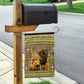 Equatorial Guinea Garden Flag - Lion Print and Traditional African Kente Patterns