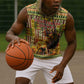 Equatorial Guinea Sleeveless Hoodie - Lion Print and Traditional African Kente Patterns - African Pride