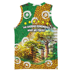 Equatorial Guinea Baobab Tree Basketball Jersey - Tribal Patterns and Heritage Quote TS04
