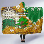 Equatorial Guinea Baobab Tree Hooded Blanket - Tribal Patterns and Heritage Quote