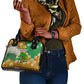 Equatorial Guinea Baobab Tree Shoulder Handbag - Tribal Patterns and Heritage Quote