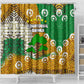 Equatorial Guinea Baobab Tree Shower Curtain - Tribal Patterns and Heritage Quote