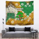 Equatorial Guinea Baobab Tree Tapestry - Tribal Patterns and Heritage Quote