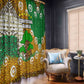 Equatorial Guinea Baobab Tree Window Curtain - Tribal Patterns and Heritage Quote