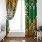 Equatorial Guinea Baobab Tree Window Curtain - Tribal Patterns and Heritage Quote