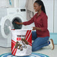 Personalized Tunisia Soccer Laundry Basket Tunisia Flag Eagle Football Mascot
