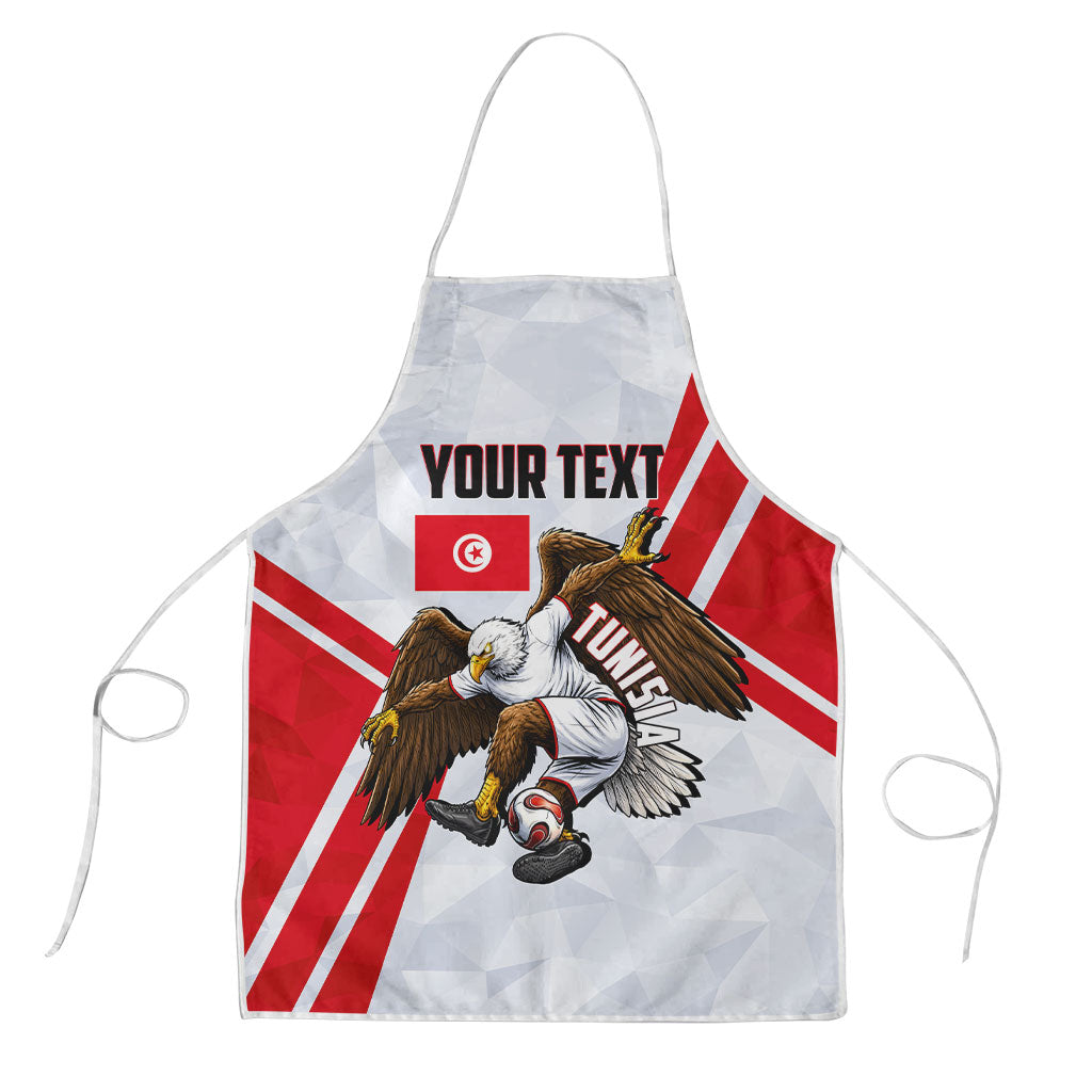 Personalized Tunisia Soccer Apron Tunisia Flag Eagle Football Mascot