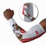 Personalized Tunisia Soccer Arm Sleeves Tunisia Flag Eagle Football Mascot
