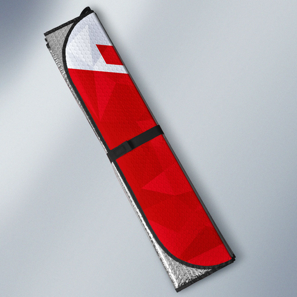 Personalized Tunisia Soccer Auto Sun Shade Tunisia Flag Eagle Football Mascot