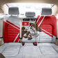 Personalized Tunisia Soccer Back Car Seat Cover Tunisia Flag Eagle Football Mascot