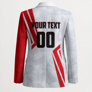 Personalized Tunisia Soccer Blazer Tunisia Flag Eagle Football Mascot