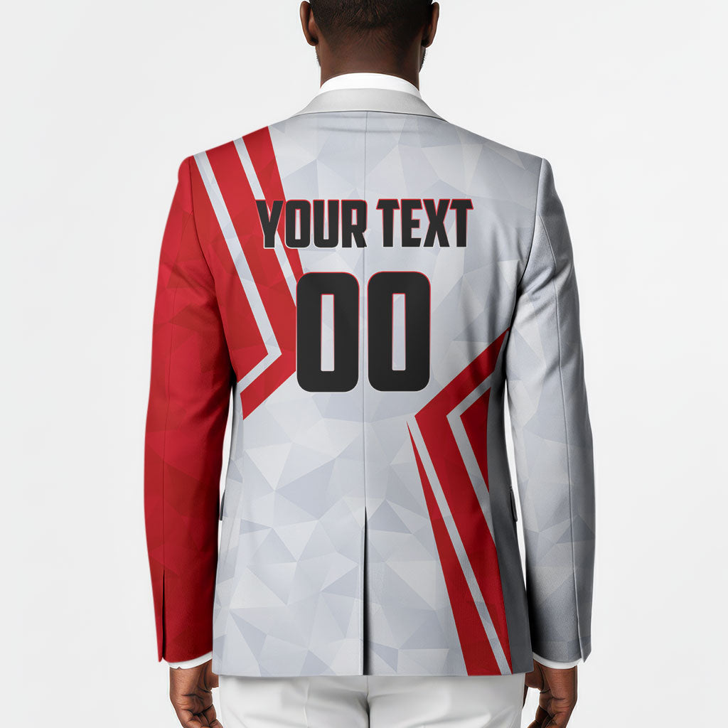 Personalized Tunisia Soccer Blazer Tunisia Flag Eagle Football Mascot