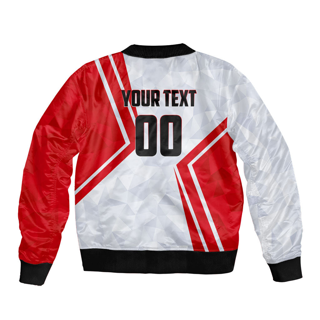 Personalized Tunisia Soccer Bomber Jacket Tunisia Flag Eagle Football Mascot
