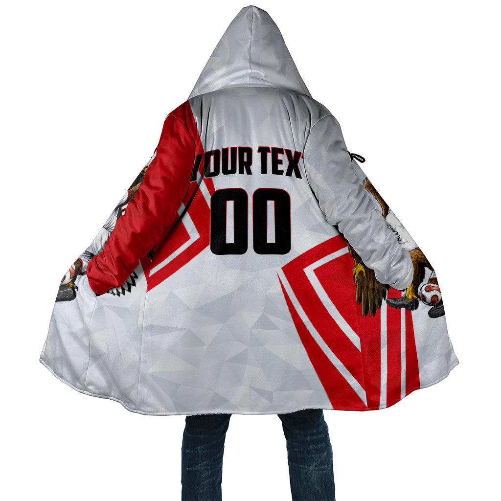 Personalized Tunisia Soccer Cloak Tunisia Flag Eagle Football Mascot