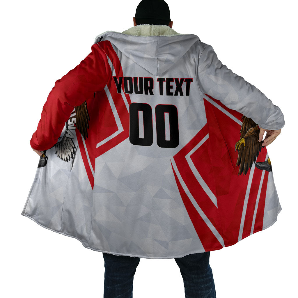 Personalized Tunisia Soccer Cloak Tunisia Flag Eagle Football Mascot