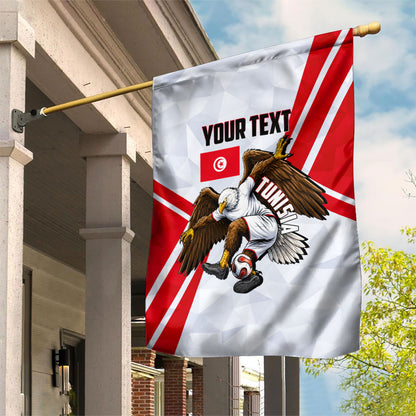 Personalized Tunisia Soccer Garden Flag Tunisia Flag Eagle Football Mascot