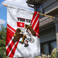 Personalized Tunisia Soccer Garden Flag Tunisia Flag Eagle Football Mascot