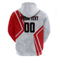 Personalized Tunisia Soccer Hoodie Tunisia Flag Eagle Football Mascot