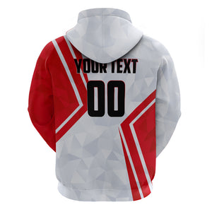 Personalized Tunisia Soccer Hoodie Tunisia Flag Eagle Football Mascot