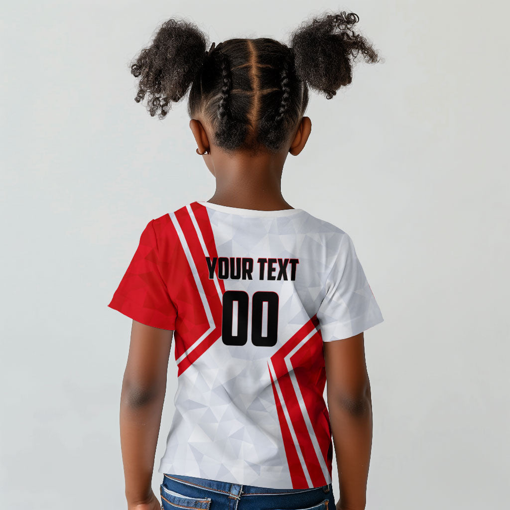 Personalized Tunisia Soccer Kid T shirt Tunisia Flag Eagle Football Mascot