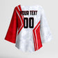 Personalized Tunisia Soccer Kimono Sleeve Blouse Tunisia Flag Eagle Football Mascot