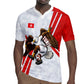Personalized Tunisia Soccer Rugby Jersey Tunisia Flag Eagle Football Mascot