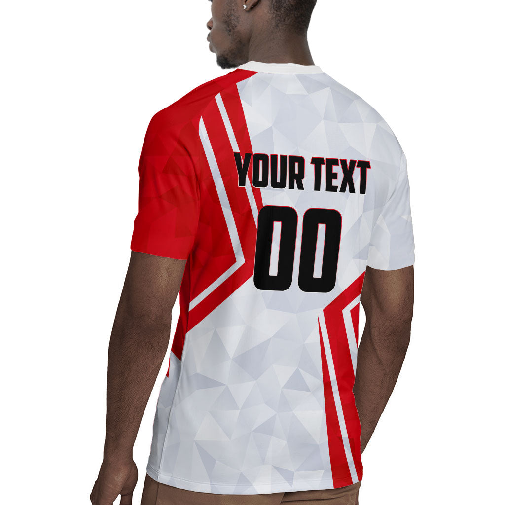 Personalized Tunisia Soccer Rugby Jersey Tunisia Flag Eagle Football Mascot