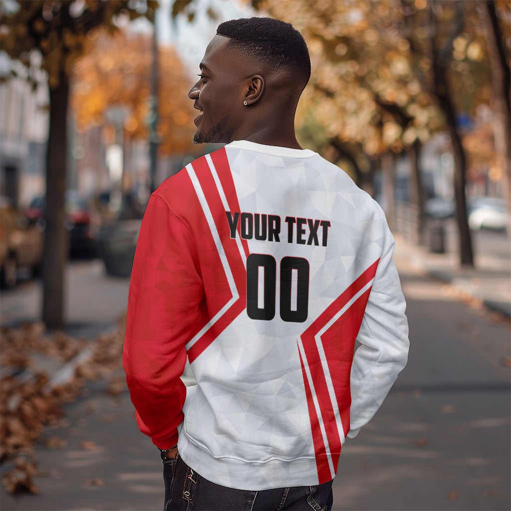 Personalized Tunisia Soccer Sweatshirt Tunisia Flag Eagle Football Mascot