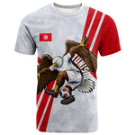 Personalized Tunisia Soccer T shirt Tunisia Flag Eagle Football Mascot