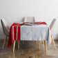 Personalized Tunisia Soccer Tablecloth Tunisia Flag Eagle Football Mascot